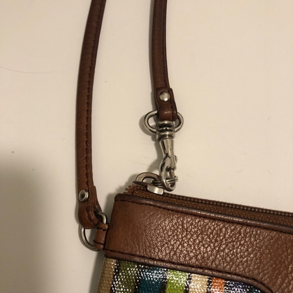Fossil multicolor leather wristlet wallet - Picture 3 of 5